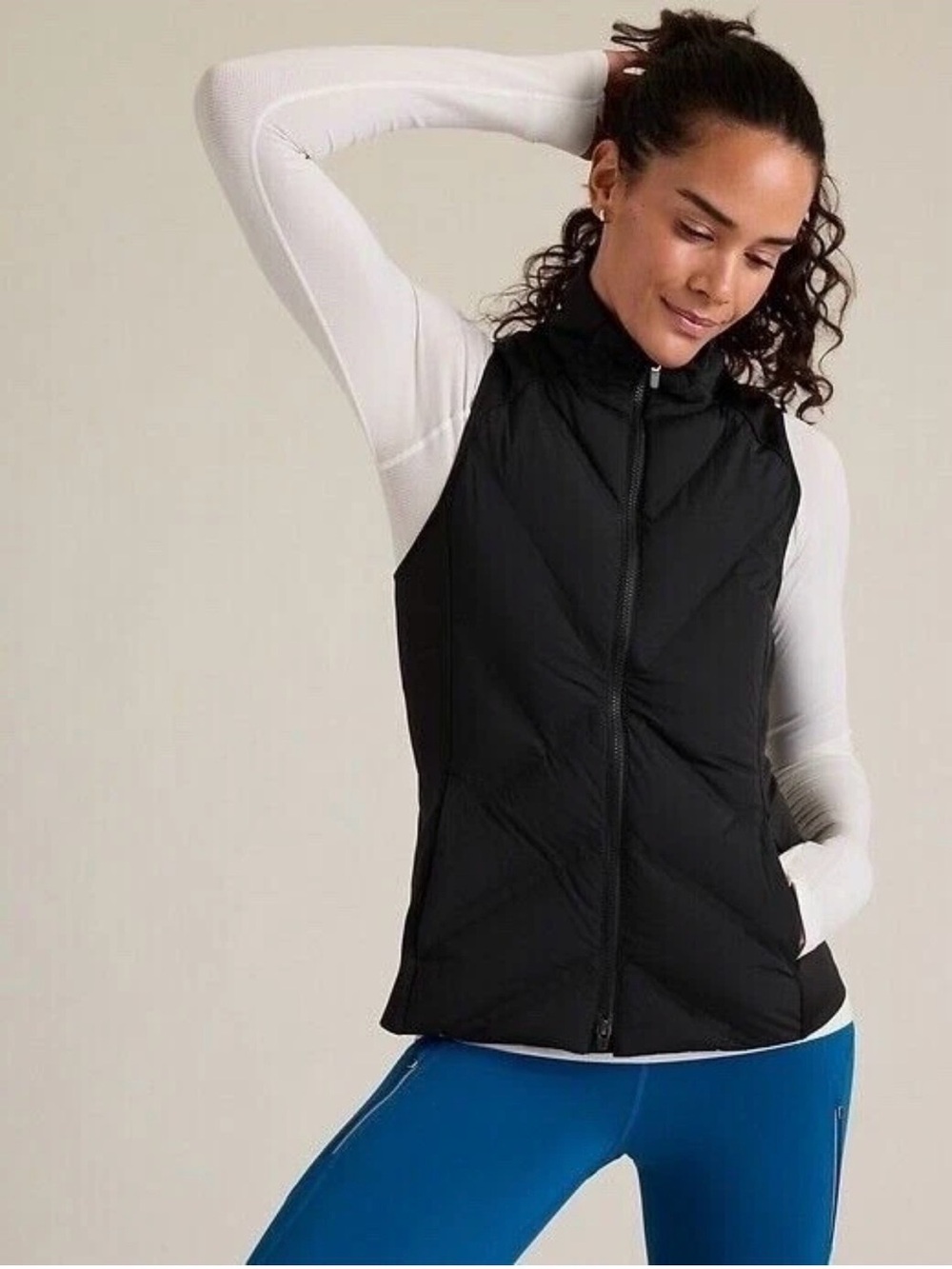 Athleta Women’s Black Inlet Vest Size XL